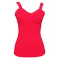 thumbnail image 1 of Womens Lace Trim Camisoles - Hot Pink, 1 of 2