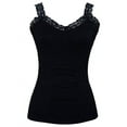 thumbnail image 1 of Womens Lace Trim Camisoles - Navy, 1 of 2