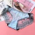 thumbnail image 1 of Womens Lace Trim Panties Underwear Floral Lace Sexy Bikini Panty Seamless Underpants, 1 of 8
