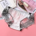 thumbnail image 1 of Womens Lace Trim Panties Underwear Floral Lace Sexy Bikini Panty Seamless Underpants, 1 of 8