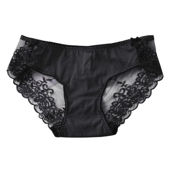 Womens Lace Trim Panties Underwear Floral Lace Sexy Bikini Panty Seamless Underpants