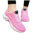 thumbnail image 1 of Womens Lace Up Wedge Sneakers Air Cushion Running Tennis Shoes Lightweight Arch Support Walking Shoes, 1 of 7