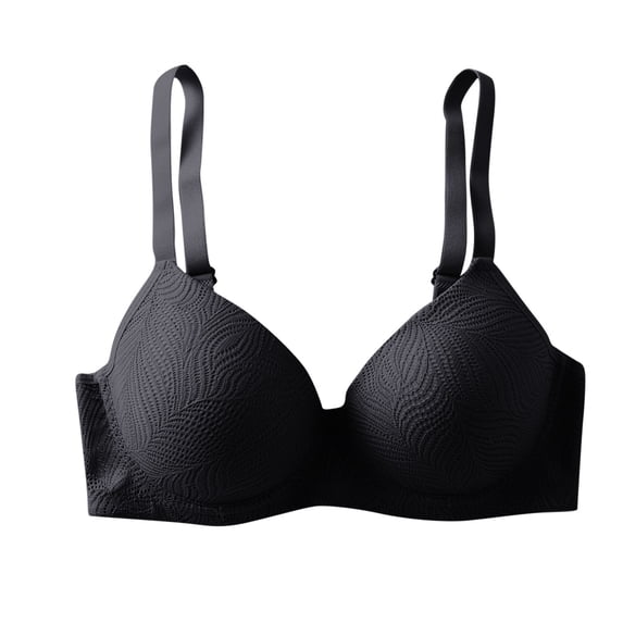 Womens Lace Wireless Seamless Bras No Underwire Comfortable Push up Supportive Full Cup Everyday Bra