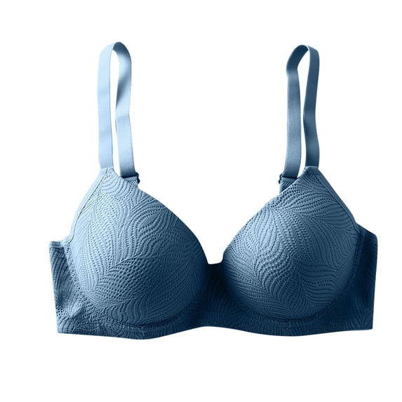 Womens Lace Wireless Seamless Bras No Underwire Comfortable Push up Supportive Full Cup Everyday Bra