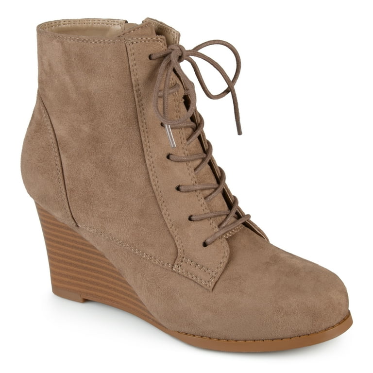 Tie up wedge best sale booties