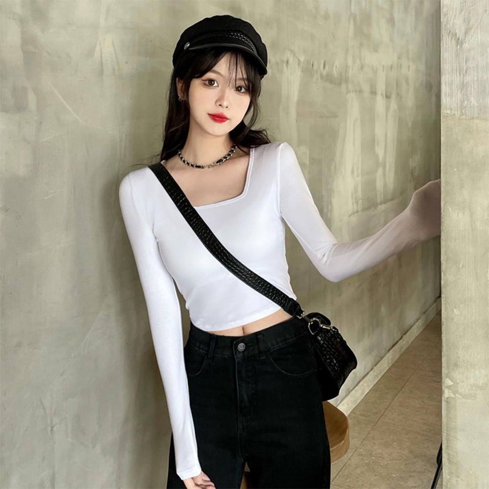 Slim fit sales crop top