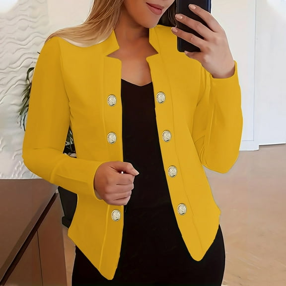 Womens Ladies Cardigan Solid Long Sleeve Pocket Coat Outerwear Trench Coat Fall Jackets for Women Trendy Womens Cool Jackets Cute Jackets for Women Fall Women Suit Jacket Womens Western Jackets