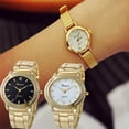 thumbnail image 1 of Womens Ladies Classic Simple Analog Quartz Wrist Watch, 2PCS Bracelet Analog Quartz Wrist Watch Gifts for Lady, 1 of 9