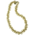 thumbnail image 1 of Womens Ladies Fashion Accessories Jewelry 18K Gold Plated Circle Link Necklace 16 Inches Made in Italy, 1 of 1