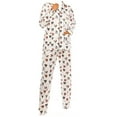 thumbnail image 1 of Womens Ladies Fleece PJ Pajama Set, Dog (1 set), Size M, 1 of 5