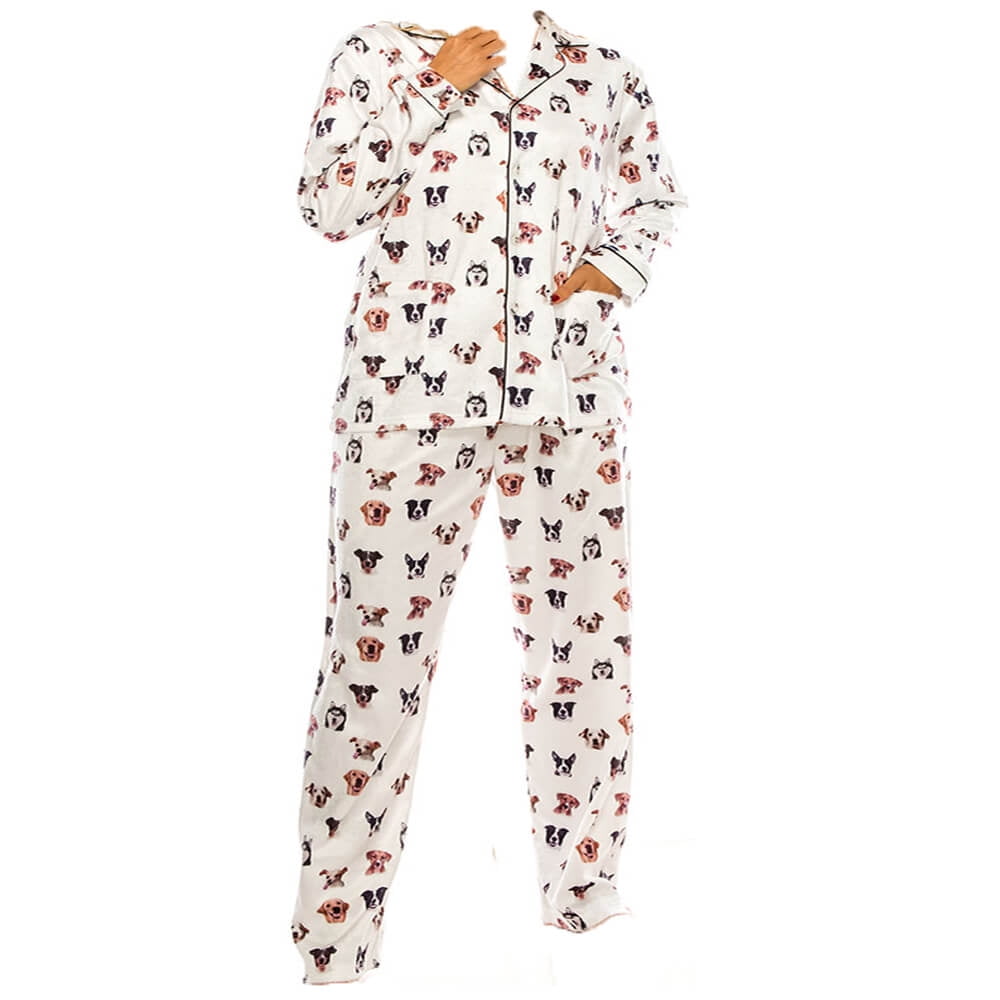 Womens dog pajama set sale