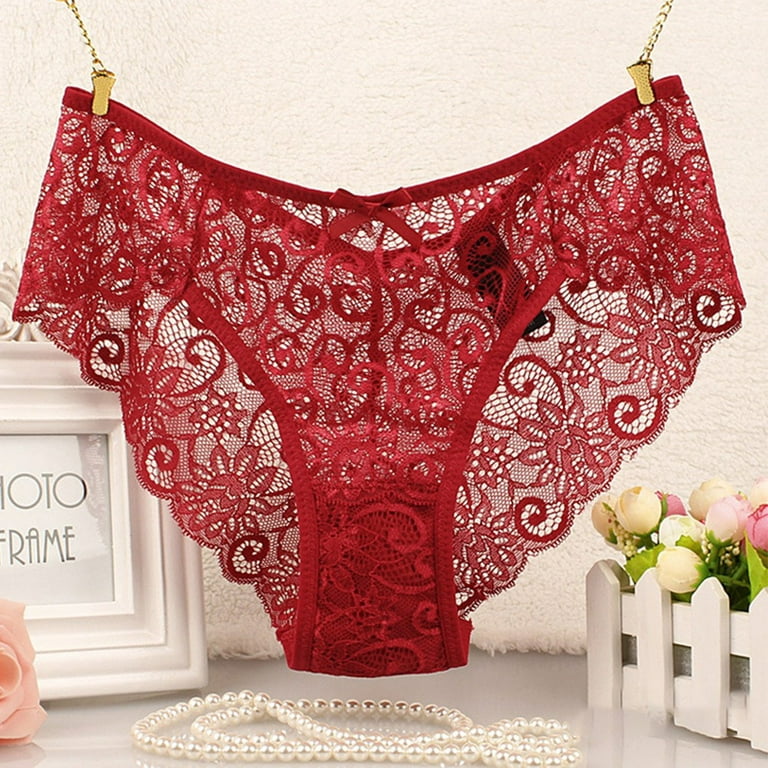 Womens Ladies Lace French Knickers Briefs Seamless Underwear Panties Thongs