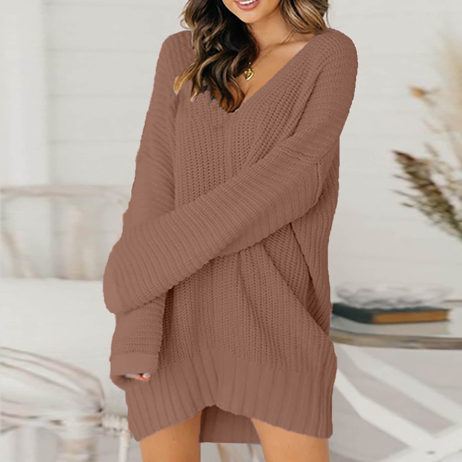 Loose knit cheap sweater dress