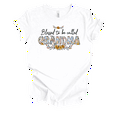 thumbnail image 1 of Womens Ladies White Whimsical Floral Mother's Day Blessed To Be Short Sleeve T-Shirt-Grandma-5X-Large, 1 of 1