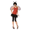 thumbnail image 1 of Womens Ladybug Adult Halloween Costume Set Dress Wings Leggings Small (4-6), 1 of 1