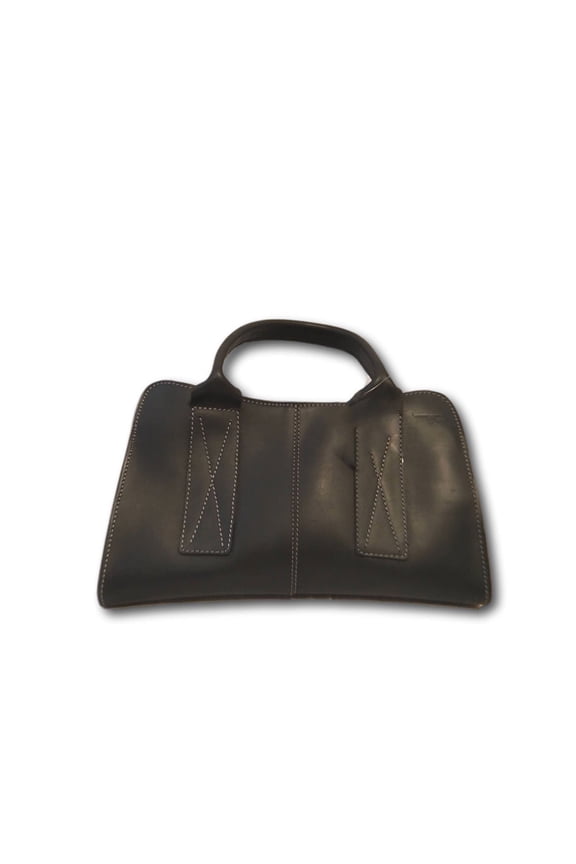 Womens Ladysmith Leather Handbag Ebony Black