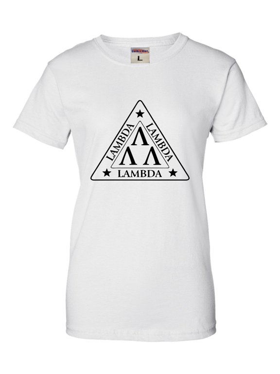 Womens Lambda Lambda Lambda Tri Lambda Funny T-Shirt