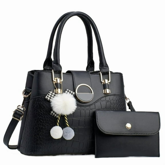 Womens Large-Capacity Plaid Handbag and Purse Solid Color Simple Tote Bags Stylish Work Office Top Handle Bag