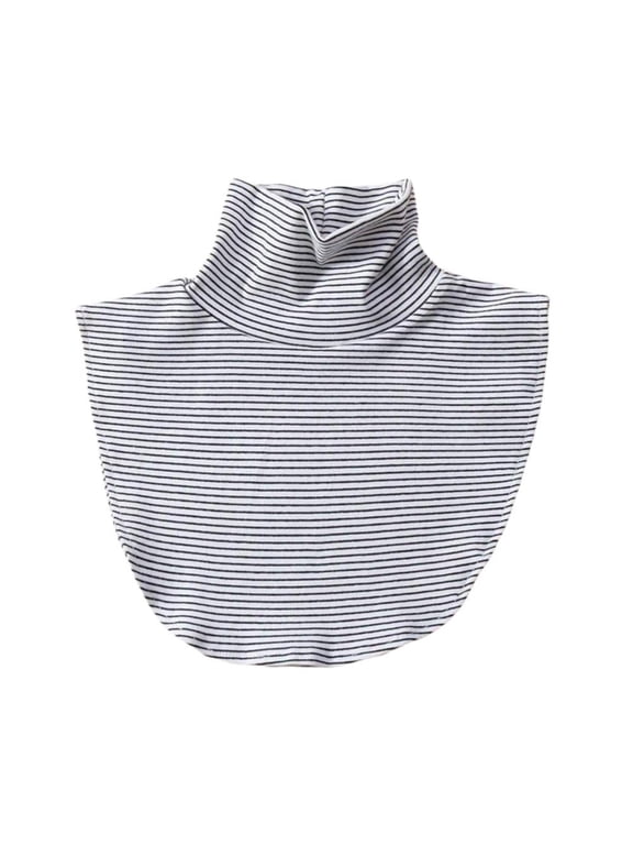 Womens Large Fake Collar Detachable Dickeycollar Half Mock Turtleneck Wear Outer Or in Sweater Hoodie High Neck Mockcollar for Women