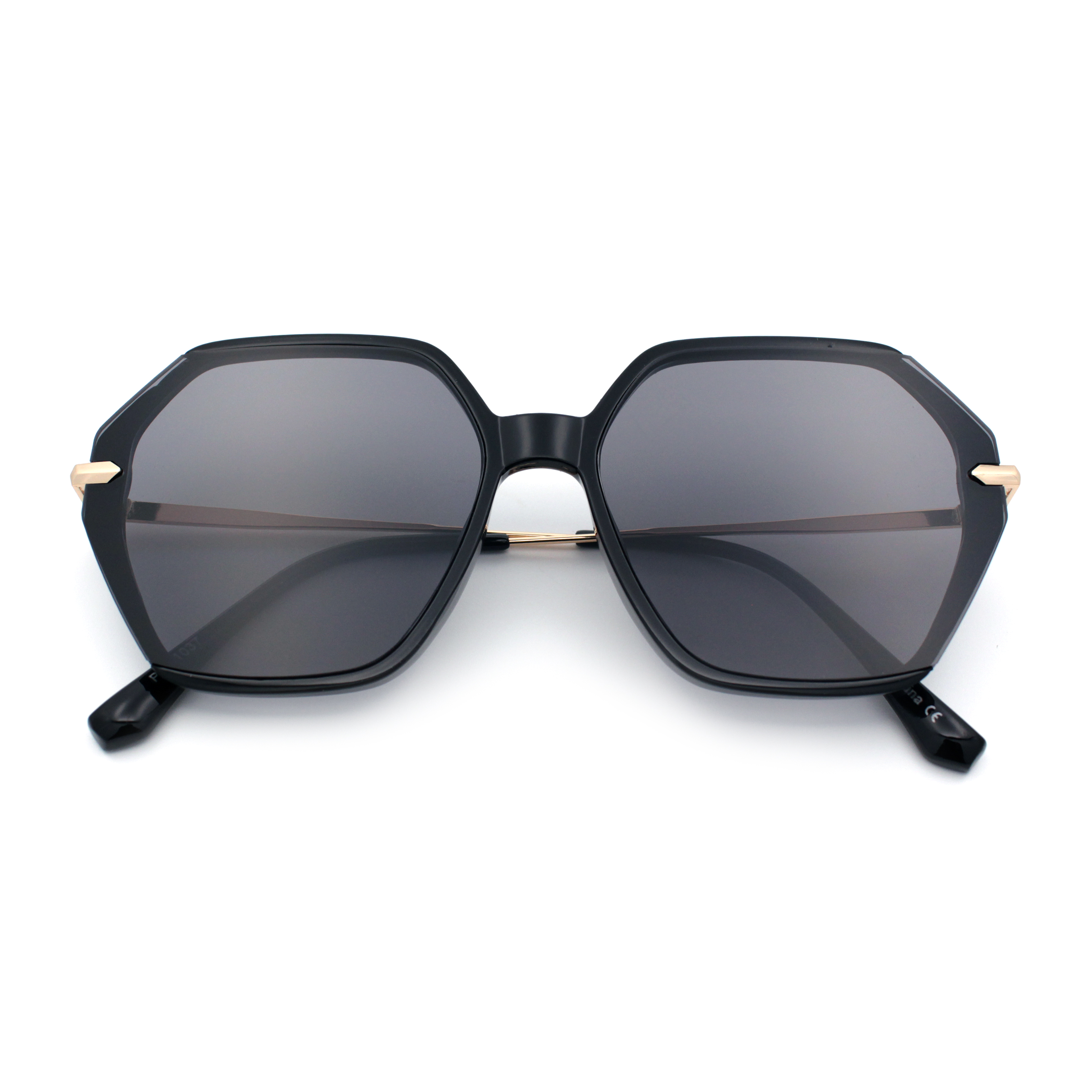 Fancy Octagonal Womens Large Fancy Octagonal Retro Designer Mod Fashion Sunglasses ...