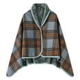 thumbnail image 1 of Womens Large Front Poncho Sweater Wrap Topper Knitted Elegant Shawls Cape for Fall Winter, 1 of 2