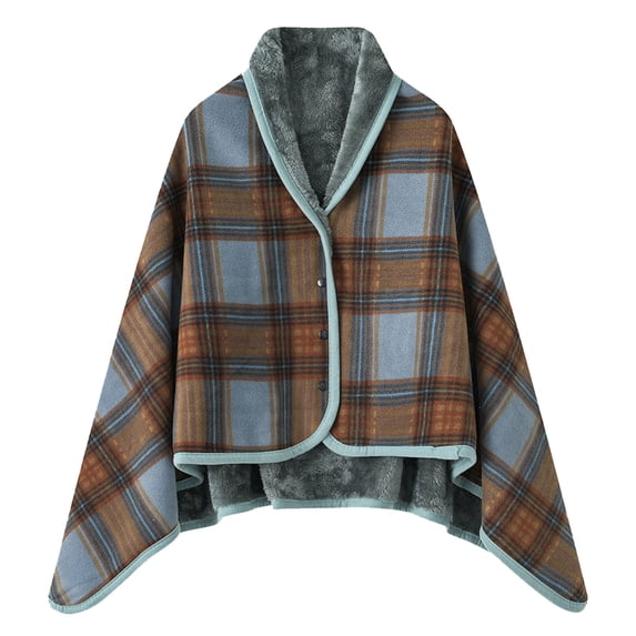 Womens Large Front Poncho Sweater Wrap Topper Knitted Elegant Shawls Cape for Fall Winter