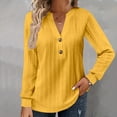 thumbnail image 1 of Womens Large Loose Solid V Neck Casual Loose V Neck Top T Shirt Womens Turtle Neck Long Sleeve Tops Womens Workout Tops Loose Fit Loose Fit Athletic Tops for Women Pack of Long Sleeve T Shirt Women, 1 of 4