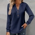 thumbnail image 1 of Womens Large Loose Solid V Neck Casual Loose V Neck Top T Shirt Womens Turtle Neck Long Sleeve Tops Womens Workout Tops Loose Fit Loose Fit Athletic Tops for Women Pack of Long Sleeve T Shirt Women, 1 of 4