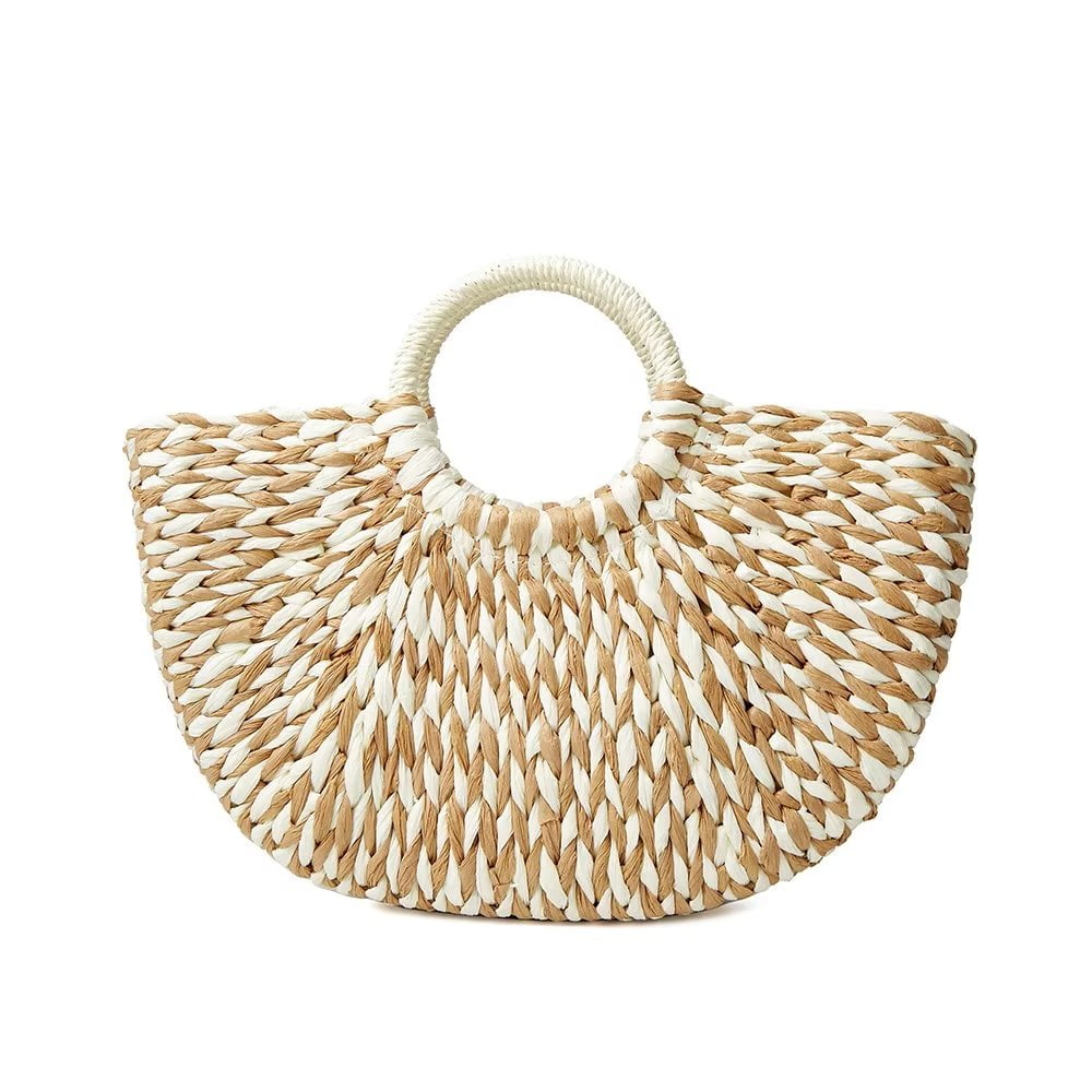 Womens Large Straw Beach Tote Bag Hobo Summer Handwoven Bags Purse wth