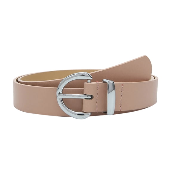 Womens Leather Belts For Jeans Dresses Fashion Gold Buckle Ladies Belt
