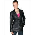 thumbnail image 1 of Womens Leather Blazer - Black Lamb- Large, 1 of 1
