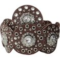 thumbnail image 1 of Womens Leather Bling and Concho Embellished Belt, 1 of 2