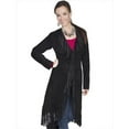 thumbnail image 1 of Womens Leather Coat - Black Boar Suede, XXL, 1 of 1