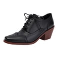 thumbnail image 1 of Womens Leather Heel Lace Up Dress Heel Work Shoes For Ladies, 1 of 9