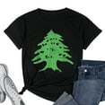 thumbnail image 1 of Womens Lebanon Flag - Lebanese Pride, Beirut & Tripoli Lebanon T-Shirt Black X-Large, 1 of 5