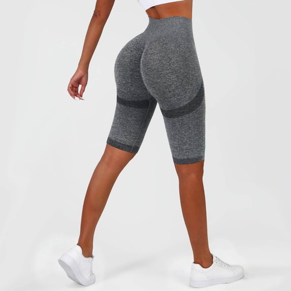 Womens Leggings Capri Workout with Lifting Fitness Running High Waisted Soft Pants for Yoga Gym