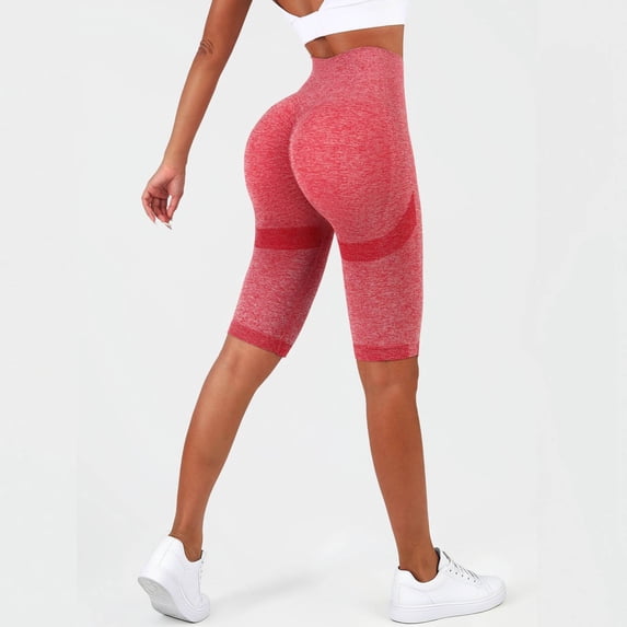 Womens Leggings Capri Workout with Lifting Fitness Running High Waisted Soft Pants for Yoga Gym
