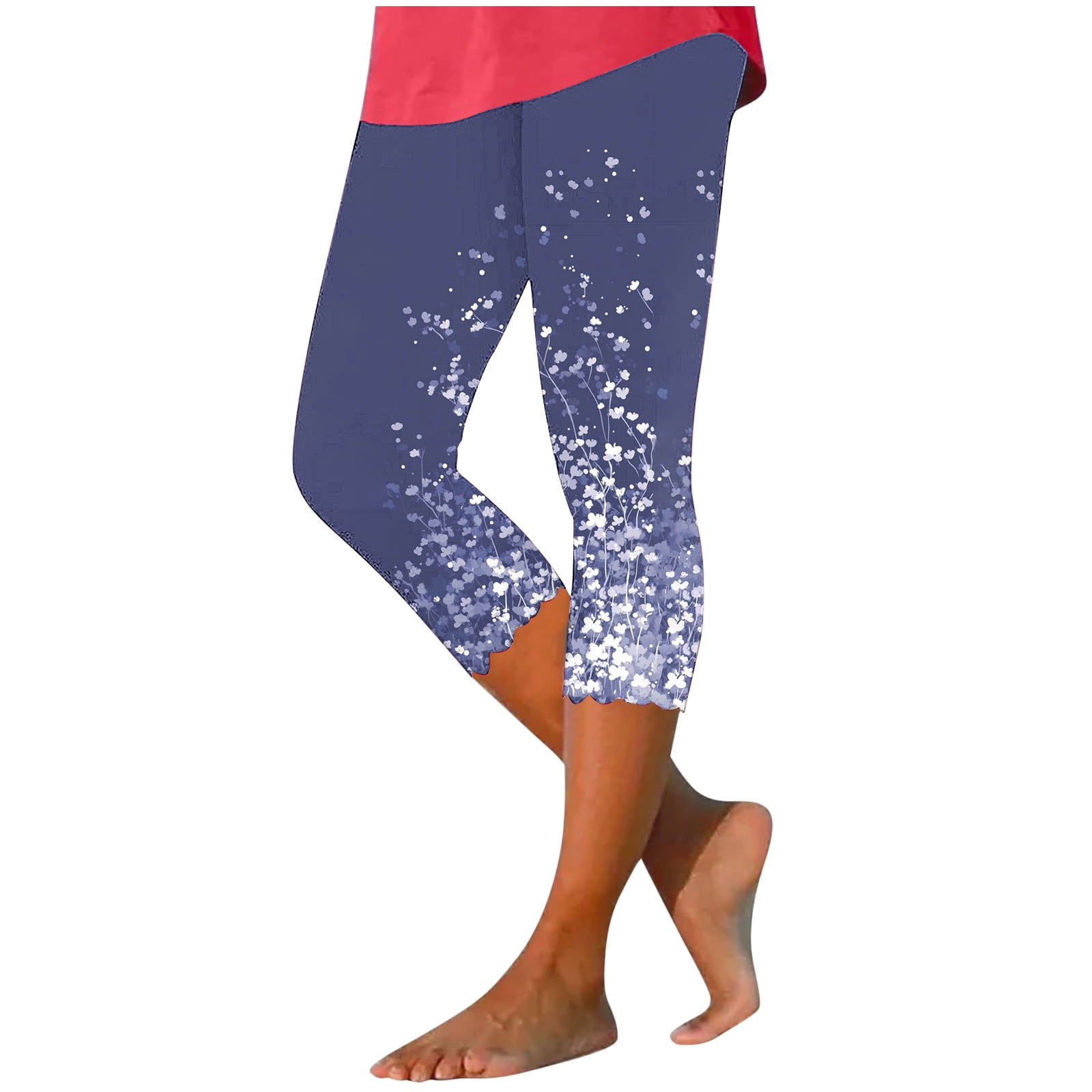 Womens Leggings Clearance Under $10 Womens Capri Leggings Summer Plus ...