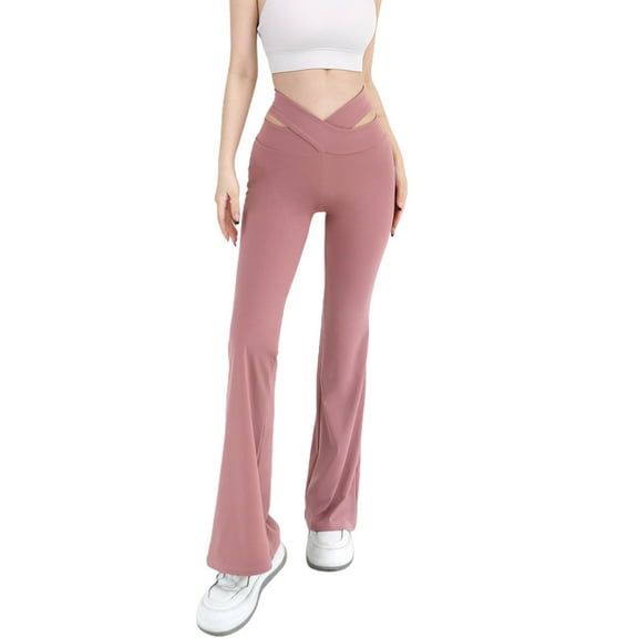 Womens Leggings Flare High Waisted Buttery Activewear Pants Full Length Stretchy Sports Trendy Workout Leggings