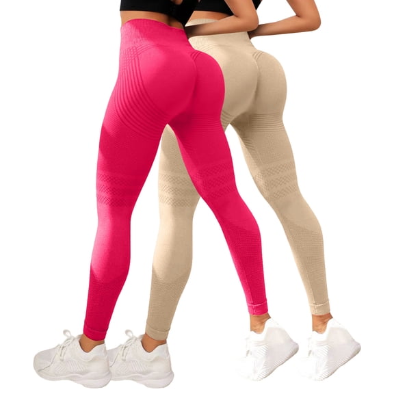 Womens Leggings Leggings for Women Workout Sets for Women Anti Cellulite Leggings Womens Butt Lifting Tummy Control Resistance Band Leggings Cellumove 3d Compression Legging, Hot Pink-M
