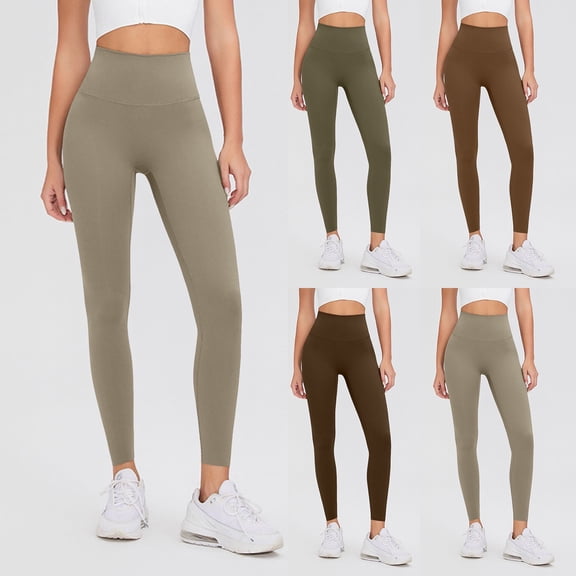 Womens Leggings Tummy Control Buttery Full Length Activewear Pants High Waisted Stretchy Sports Running Yoga Pants