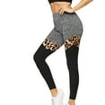thumbnail image 1 of Leggings for Women Tummy Control Elastic Leopard High Waist Pattern Sports Yoga Pants,Multicolor,M, 1 of 7