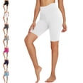 thumbnail image 1 of Womens Leggings Workout Out Leggings Fitness Sports Running Yoga Athletic Pants Shorts High Waist Biker Shorts High Waist Biker Shorts Summer Capri Gym Athletic Shorts for Women Safety Pants, 1 of 10