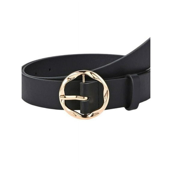 Womens Leopard Print Belt for Jeans PU Leather Belt with Alloy Buckle