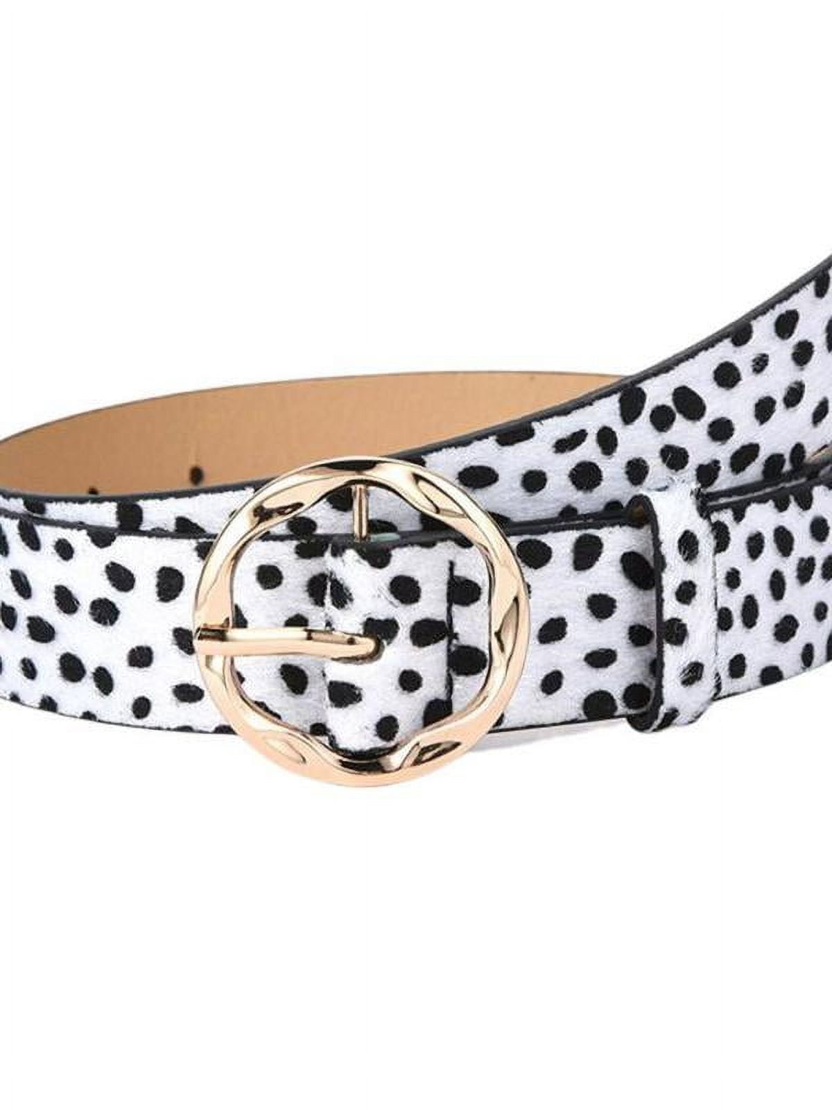 Womens Leopard Print Belt for Jeans PU Leather Belt with  display picture 2