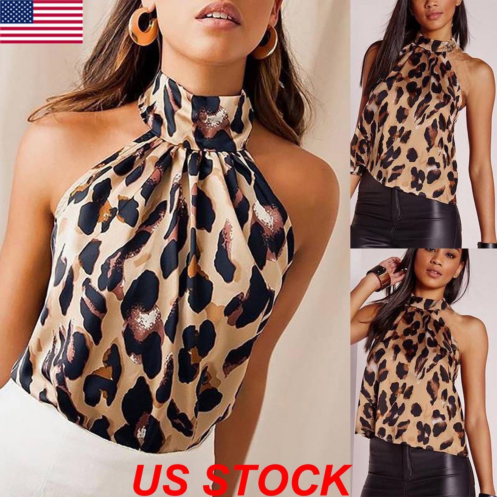 leopard print tank top plus size