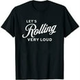 thumbnail image 1 of Womens Let'S Rolling Very Loud Rock On Rock Star Music Band T-Shirt Black 3X-Large, 1 of 5
