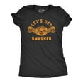 thumbnail image 1 of Womens Lets Get Smashed Funny T shirts Pumpkin Halloween Costume T shirt Womens Graphic Tees, 1 of 6