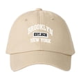 thumbnail image 1 of Womens Letter Embroidered Baseball Cap Soft Top Face Design Sunshade Adjustable Dad Hat for Lady Khaki, 1 of 3