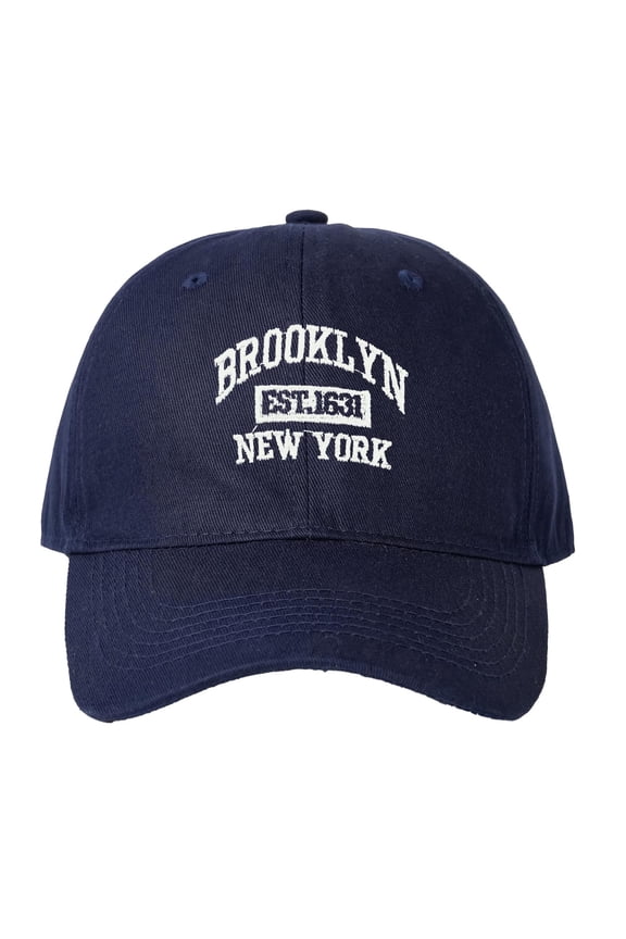 Womens Letter Embroidered Baseball Cap Soft Top Face Design Sunshade Adjustable Dad Hat for Lady Navy